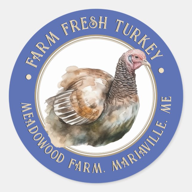 Extravagantes blaues Eierkarton Runder Aufkleber (Vorderseite)