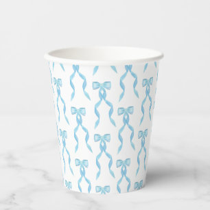 Extravagantes blaues Muster Pappbecher
