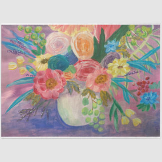 Extravagantes Blumenpapier Seidenpapier
