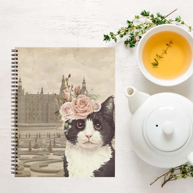 Extravagantes Cat & The Castle Bullet Journal Notizbuch (Von Creator hochgeladen)