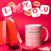 Extravagantes Dekorationsmuster Romantisches Rot-R