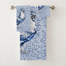 Extravagantes Delft-Blau-Weiß-Roster-Huhn