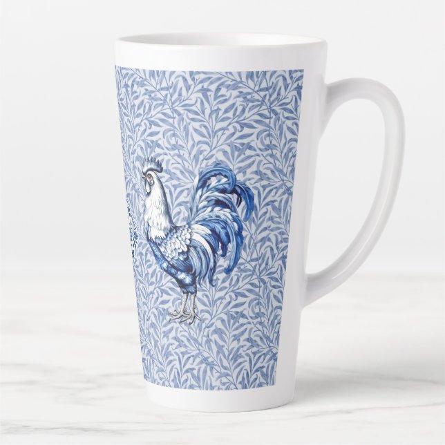 Extravagantes Delft-Blau-Weiß-Roster-Huhn Milchtasse (Rechts)