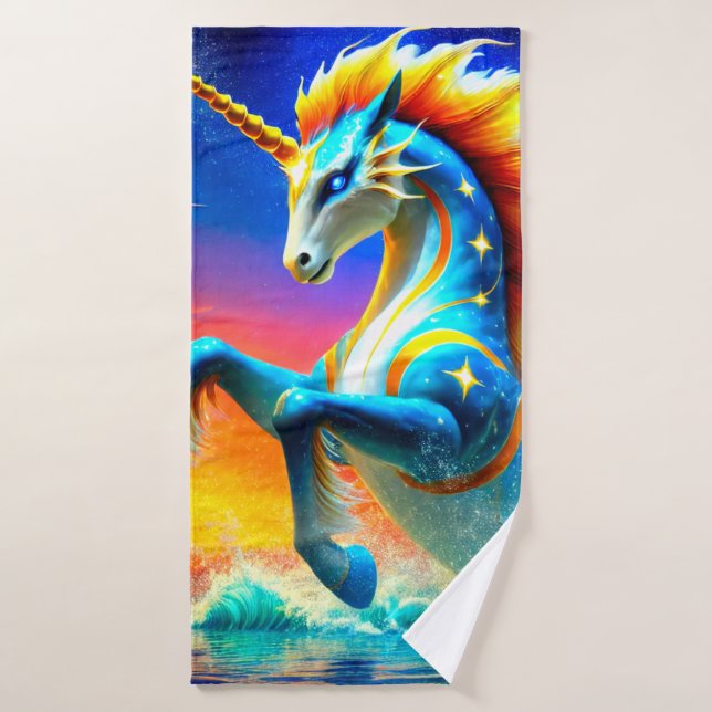 Extravagantes Einhorn Badehandtuch (Badehandtuch)