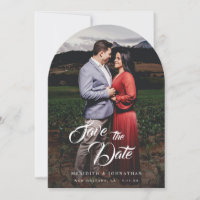 Extravagantes elegantes Foto Save the Date Arc