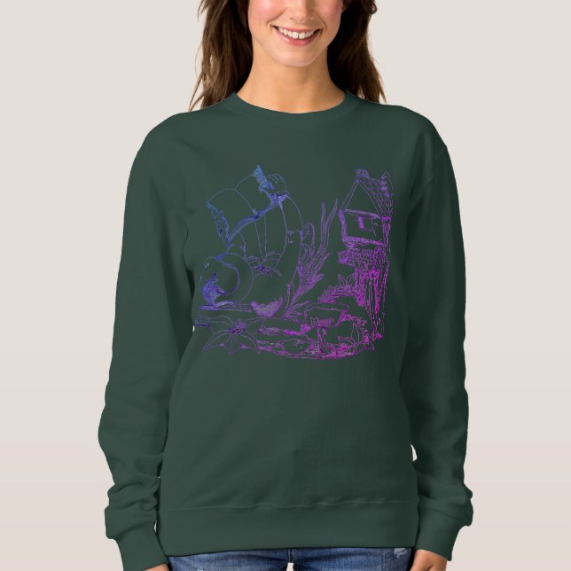 Extravagantes "Elf-Manor"-Crewneck Sweatshirt (Vorderseite)