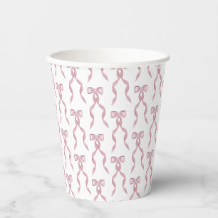 Extravagantes Farbrosa Muster Pappbecher
