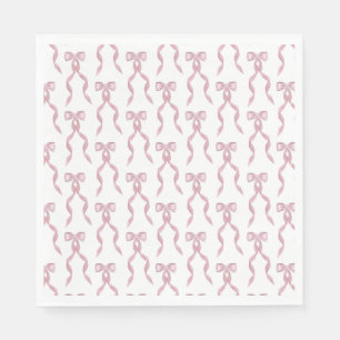 Extravagantes Farbrosa Muster Serviette