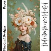 Extravagantes Florenhautpapier Frauen CN9-Kunsthan