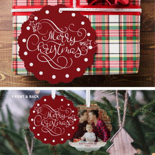 Extravagantes Foto für Weihnachten - benutzerdefin Ornament Karte