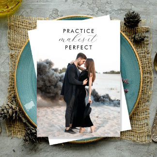 Extravagantes Foto Probe und Abendessen Einladung