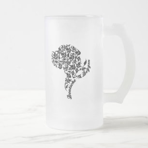 Extravagantes Great Dane Portrait Mattglas Bierglas