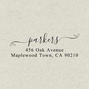 Extravagantes handgeschriebenes Skript Permastempel