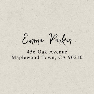 Extravagantes handgeschriebenes Skript Permastempel