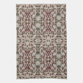 Extravagantes Handtuch mit Schwarz und Burgund