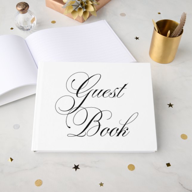 Extravagantes Hochzeitsguestbook Gästebuch (Vorderseite Offen)