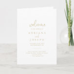 Extravagantes Hochzeitsprogramm für  Skripte in Go Programm<br><div class="desc">Dieses extravagante,  vergoldete Hochzeitsskript der Liebe eignet sich perfekt für eine rustikale Hochzeit. Das einfache und elegante Design zeichnet sich durch klassische und extravagante Schriftzeichen in Gold aus. Geben Sie ein Angebot oder eine kurze Nachricht,  die Reihenfolge des Dienstes,  Hochzeitsfeier und Dankeschön Nachricht.</div>