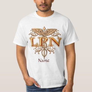 Extravagantes Kupfer Caduceus LPN Nurse T-Shirt