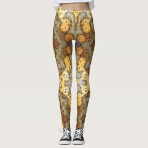 Extravagantes Leopard Skin Rock Foto Leggings