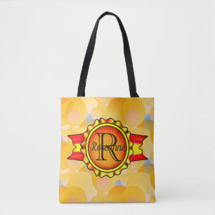 Extravagantes Monogramm Banner-Banner, Bright Oran