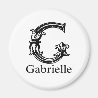 Extravagantes Monogramm: Gabrielle Magnet