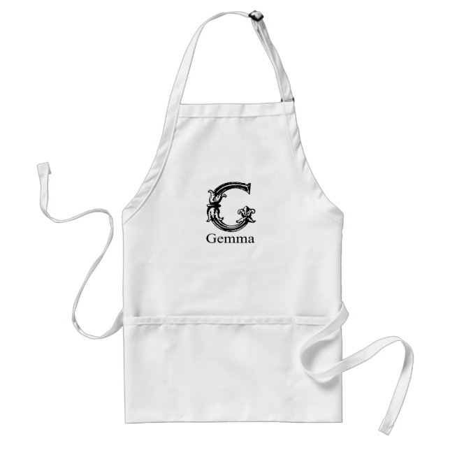 Extravagantes Monogramm: Gemma Schürze (Vorne)