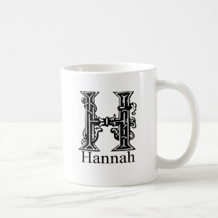 Extravagantes Monogramm: Hannah Tasse