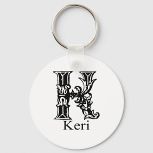 Extravagantes Monogramm: Keri Schlüsselanhänger