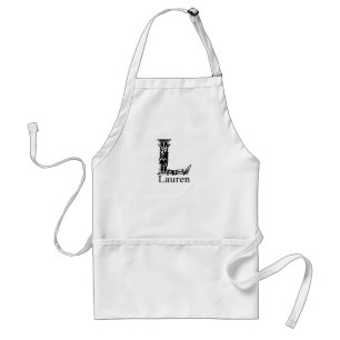 Extravagantes Monogramm: Lauren Schürze