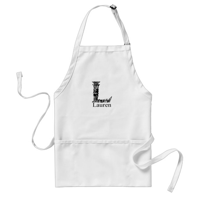Extravagantes Monogramm: Lauren Schürze (Vorne)