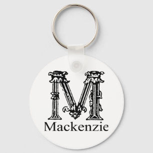 Extravagantes Monogramm: Mackenzie Schlüsselanhänger