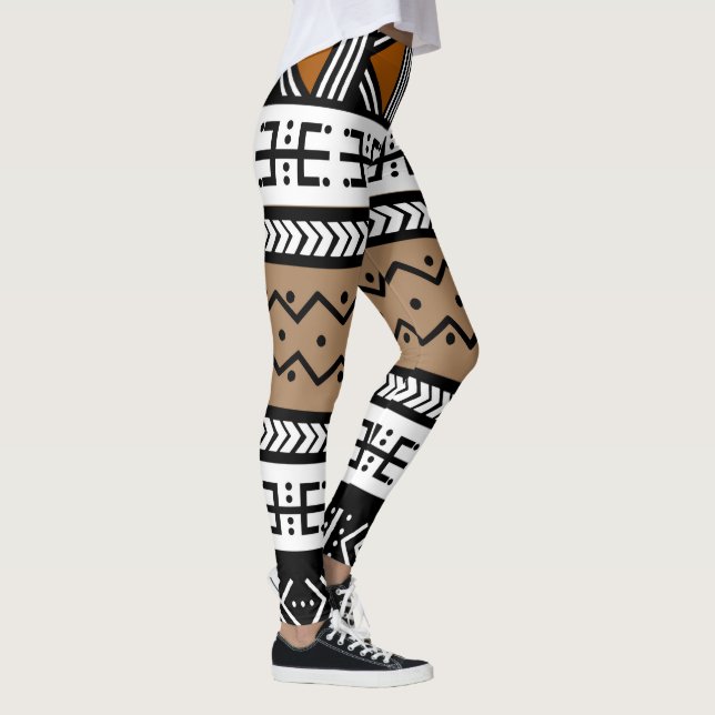 Extravagantes Mudcloth Inspiriert Leggings (Rechts)