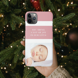 Extravagantes Niedliches Baby-Foto | Rosa und Weiß iPhone 11Pro Max Hülle