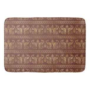 Extravagantes Pfauenmuster Badematte