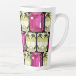 extravagantes Quadrat-Edelsteine Milchtasse