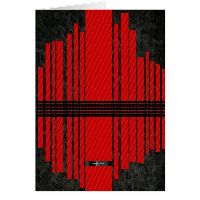 Extravagantes rotes schwarzes Streifen-Muster (Vorne)