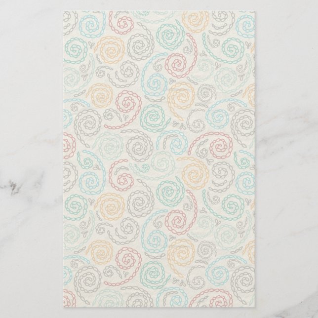 Extravagantes rumpled Papier der Stickerei (Vorderseite)