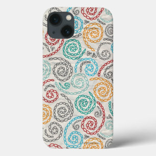 Extravagantes rumpled Papier der Stickerei iPhone 13 Hülle