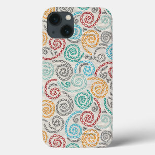 Extravagantes rumpled Papier der Stickerei iPhone 13 Hülle
