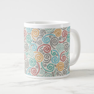 Extravagantes rumpled Papier der Stickerei Jumbo-Tasse