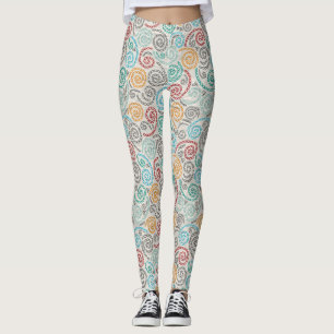 Extravagantes rumpled Papier der Stickerei Leggings