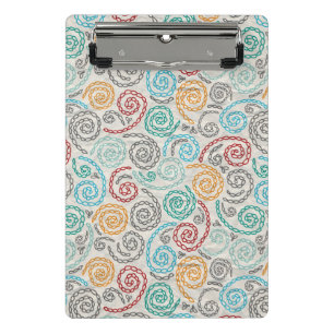Extravagantes rumpled Papier der Stickerei Mini Klemmbrett