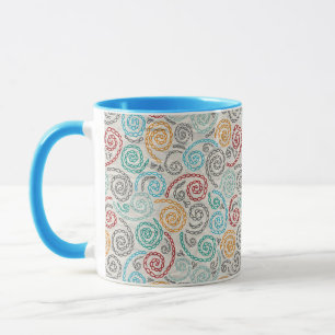 Extravagantes rumpled Papier der Stickerei Tasse