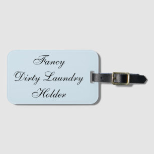 Extravagantes schmutziges Wäscherei-Halter-Gepäck Gepäckanhänger