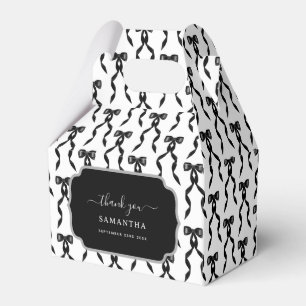 Extravagantes Schwarzes Bow-Muster Geschenkschachtel