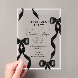 Extravagantes Schwarzweiß-Party für die formale Al Acryleinladungen