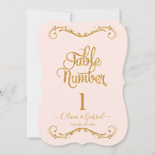 Extravagantes Script Glitzer Blush Pink Hochzeiten Einladung