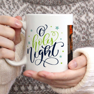 Extravagantes Script "O Holy Night" Weihnachtsfeie Kaffeetasse