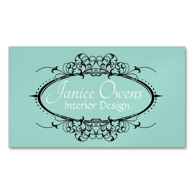 Extravagantes Scrollwork Magnet (Vorderseite)