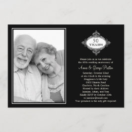 Extravagantes Siegel Jubiläum Foto Einladung